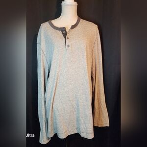 Mens Tommy Bahama XL Henly Gray Long Sleeve Shirt